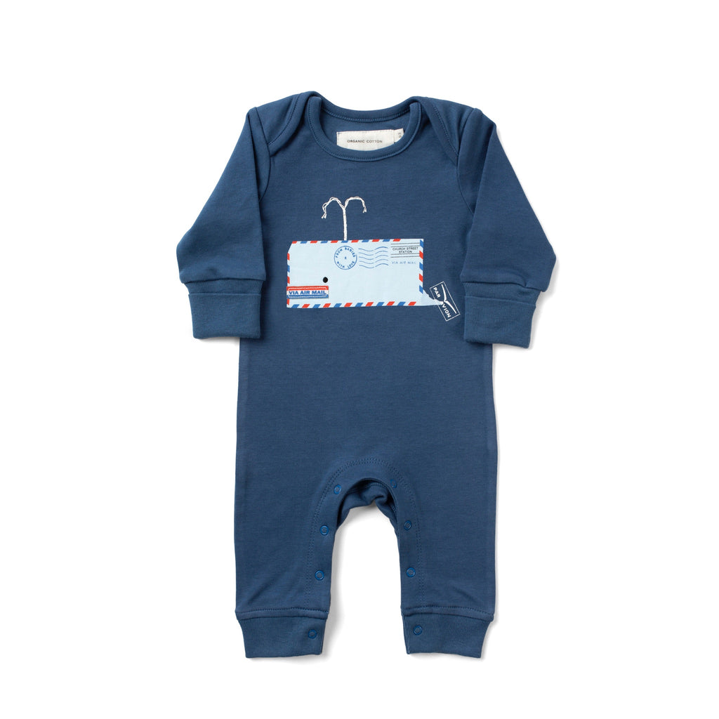 Natural Child Onesie with Whale Design