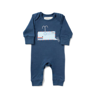 Natural Child Onesie with Whale Design