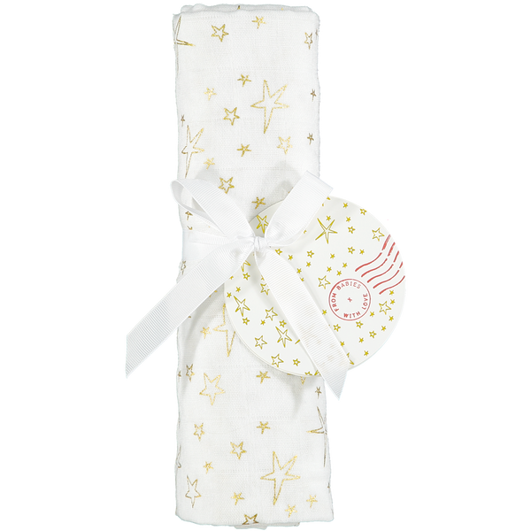 Glowing Natural Muslin Child Scarf and Swaddle Wrap